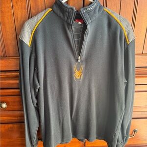 Spyder Black Jacket with Gray & Orange Accents